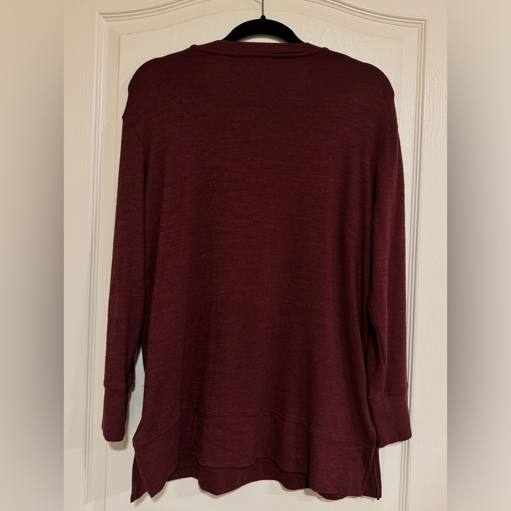Daily Ritual maroon top - Picture 2 of 4